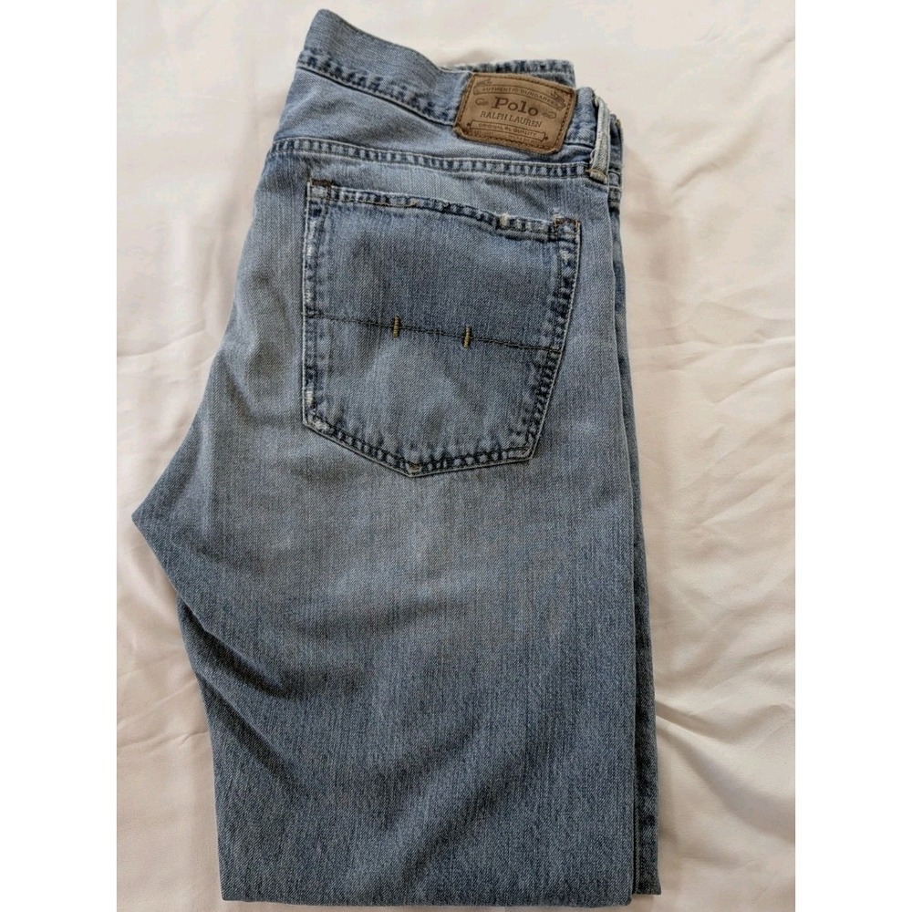 Polo Ralph Lauren Jeans‎ Men's 36x34 Classic Fit Straight Leg Denim Distressed